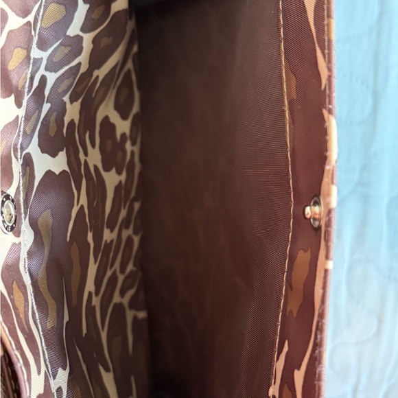 Nine West Brown Animal Camo Print Purse/Bag, Great Condition - Picture 5 of 11